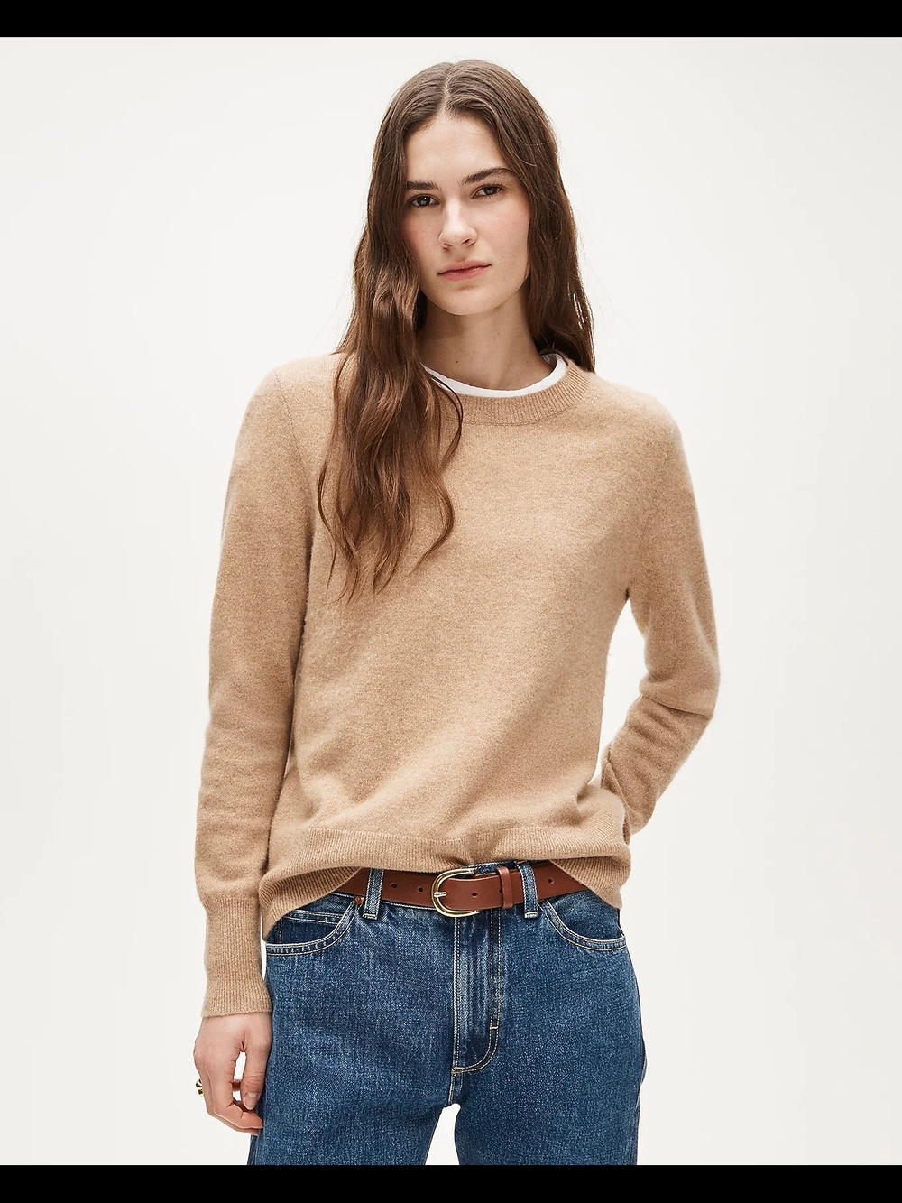 J. Crew 100%  Cashmere classic-fit crewneck sweater Sz Medium